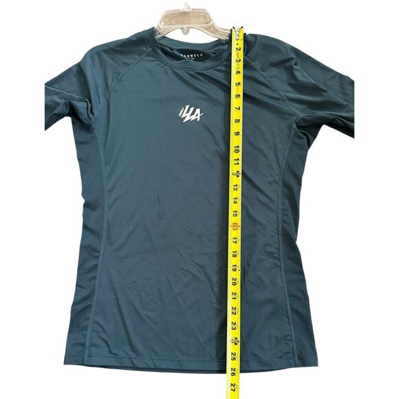 YoungLA Shirt Green Long Sleeve Performance Stretch Crew Neck Lightweight XL - Picture 5 of 9